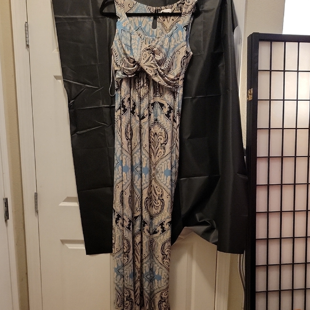 Monsoon Elegant Patterned Maxi Dress